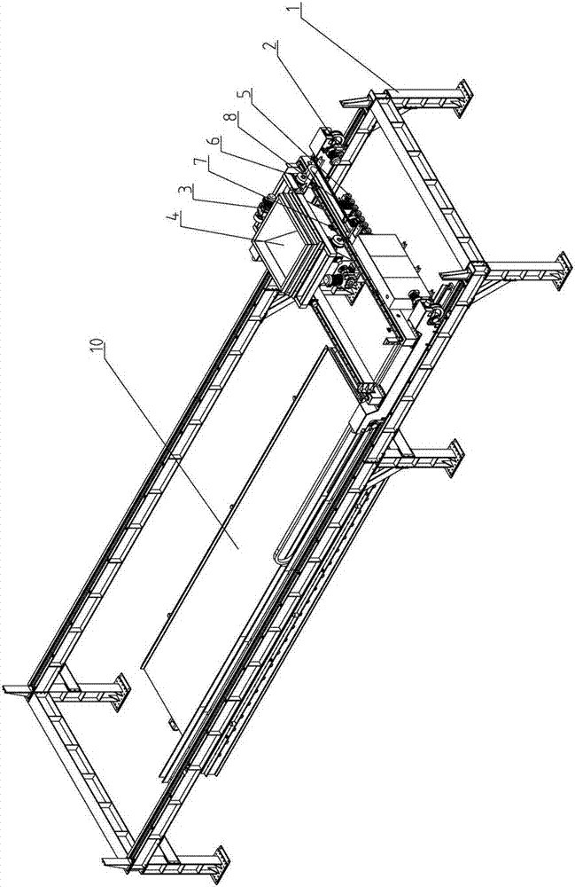 A mobile concrete automatic distribution system