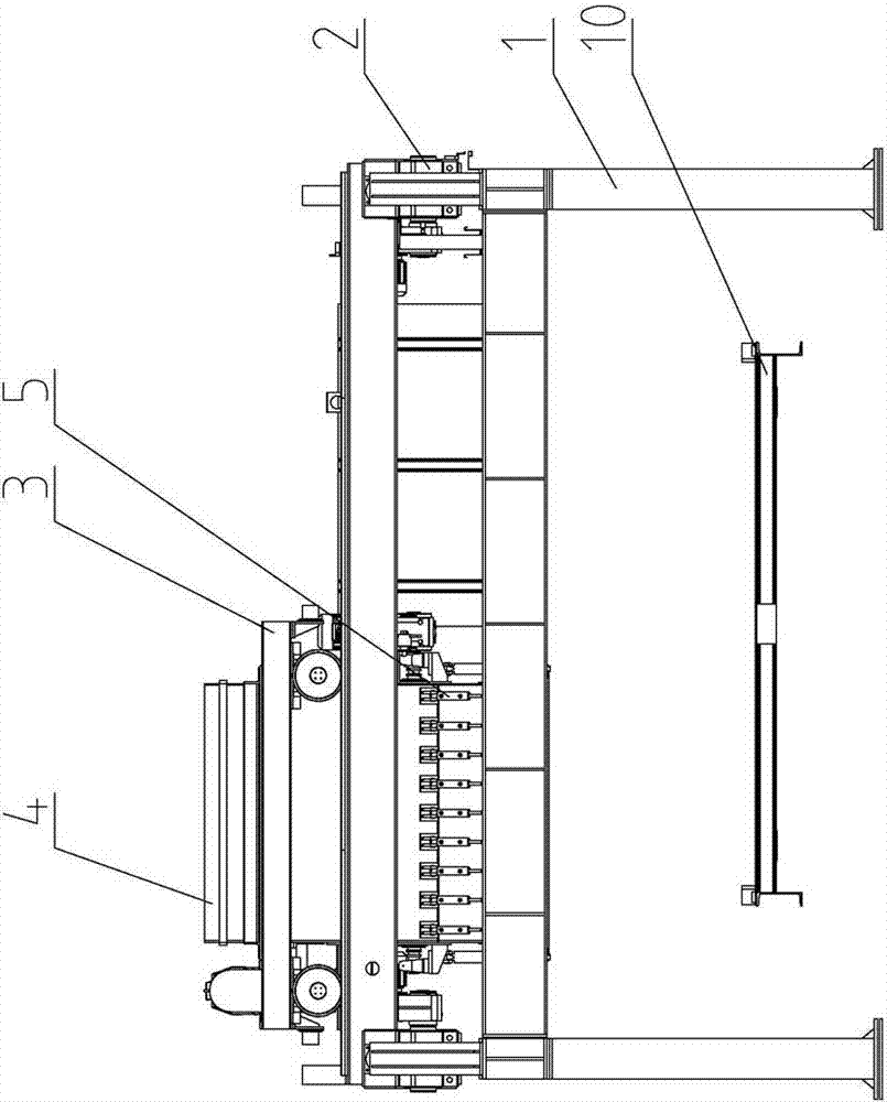 A mobile concrete automatic distribution system