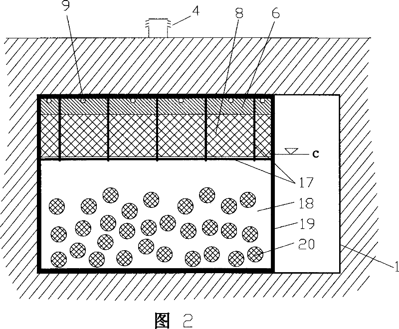 Underground cooling device