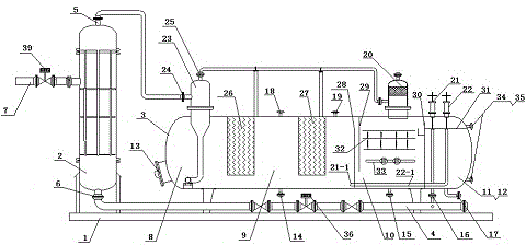 High-frequency electric coalescence type high-efficiency oil-gas-water three-phase separator