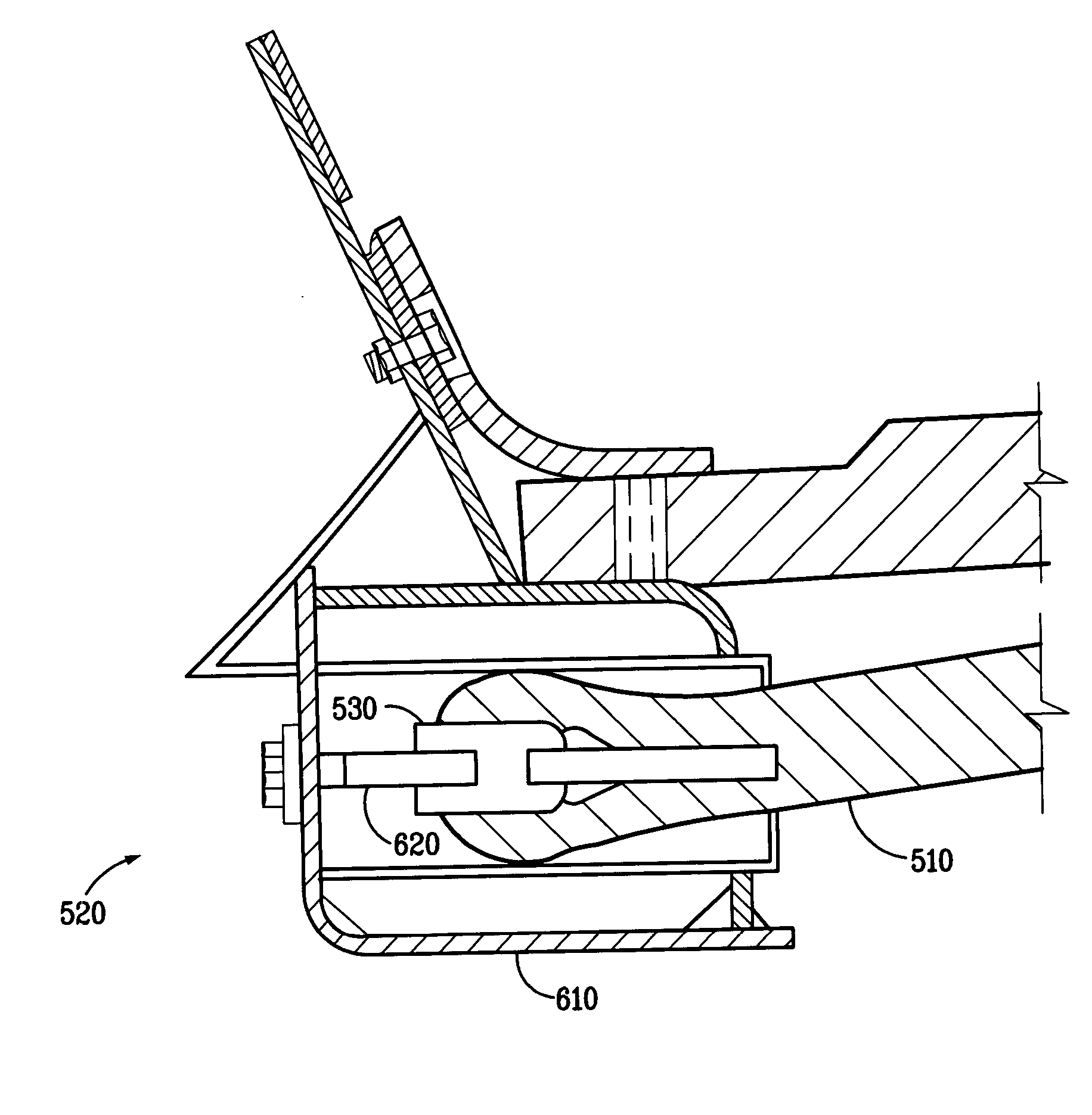 Mining hopper made up of steel and polymers