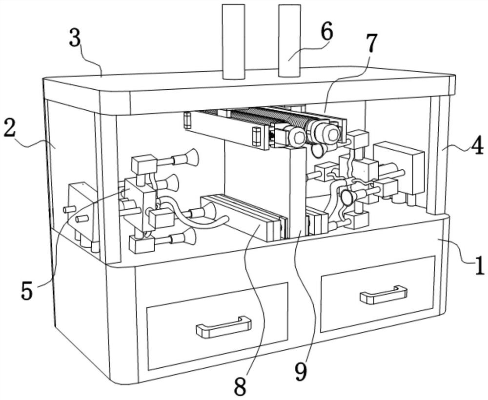 A grinding and polishing device for aluminum alloy metal parts