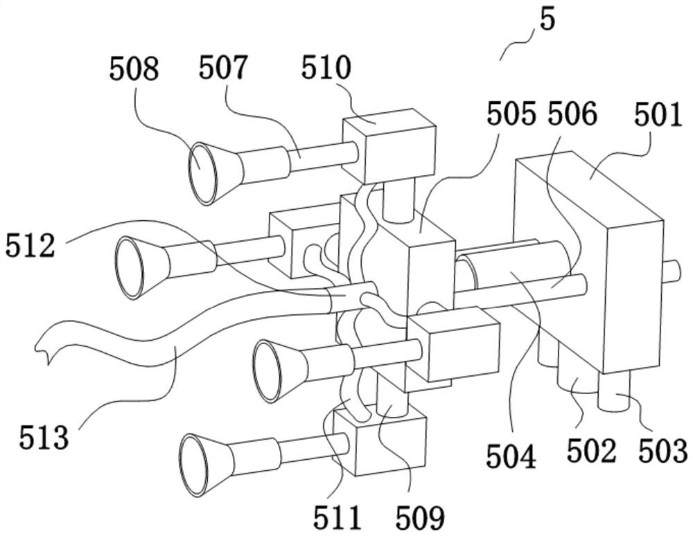 A grinding and polishing device for aluminum alloy metal parts