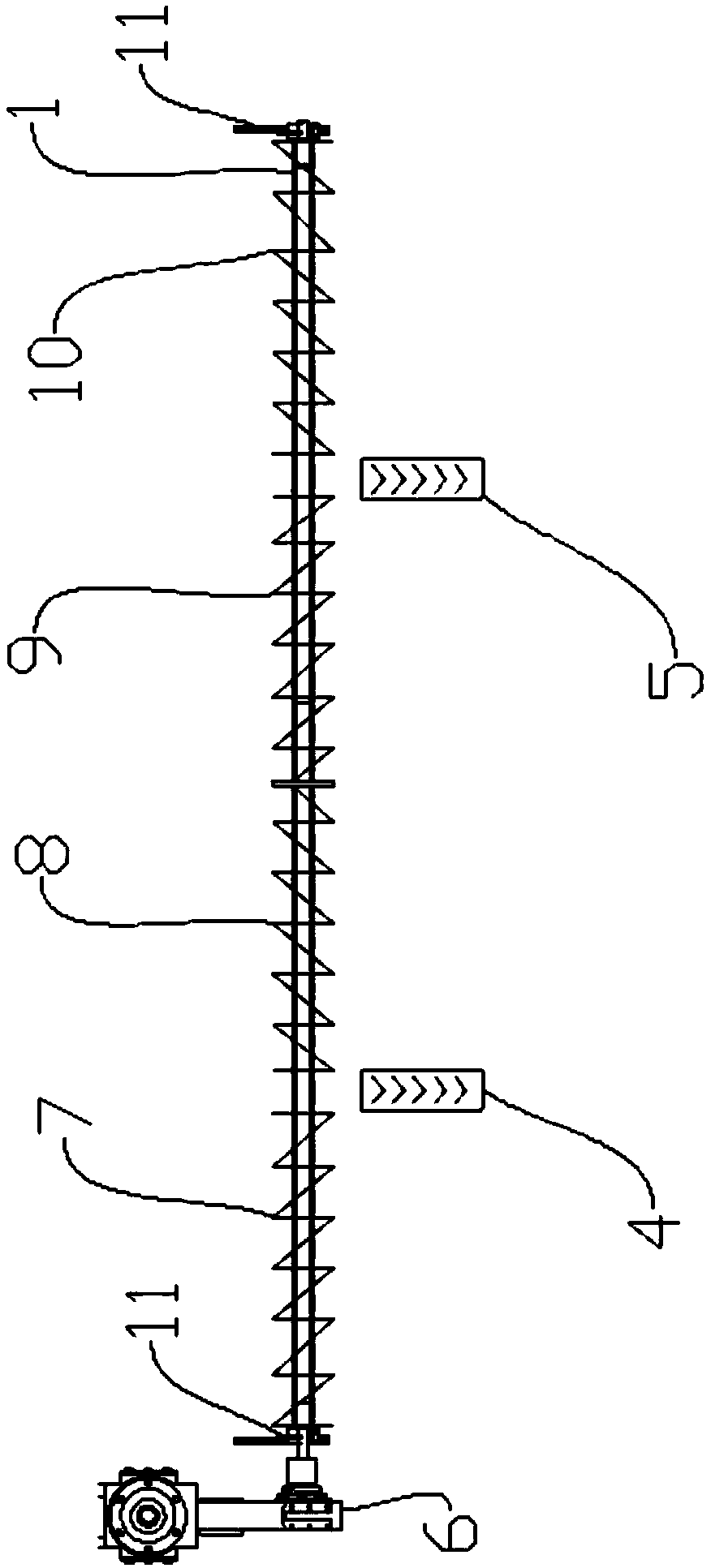 Combined stirring and raking field flattening device