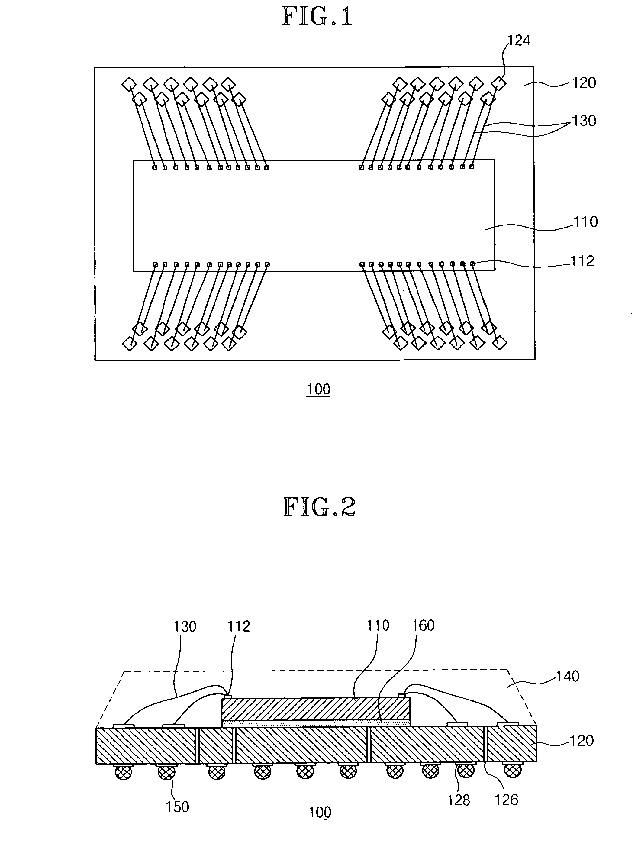 Semiconductor package having optimal interval between bond fingers for reduced substrate size