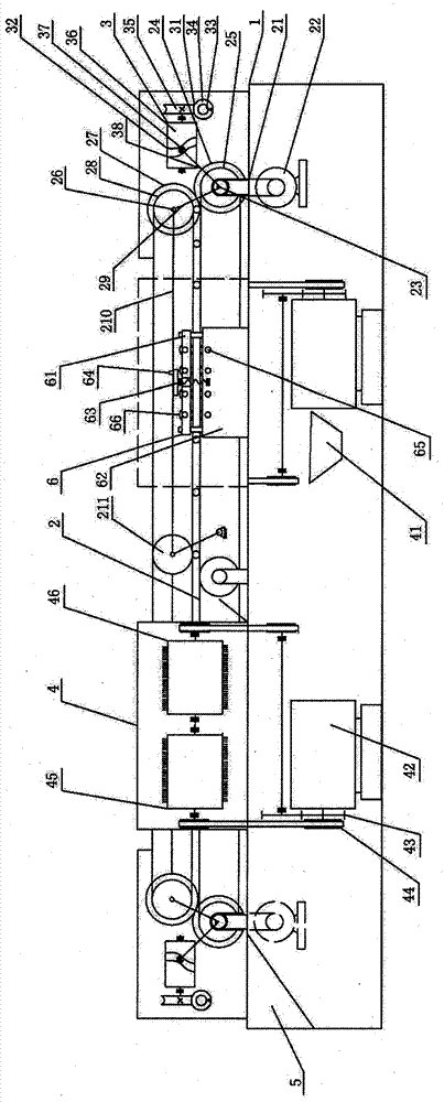 A two-way debarking machine for combing both ends of tail hair