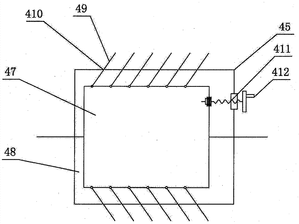 A two-way debarking machine for combing both ends of tail hair