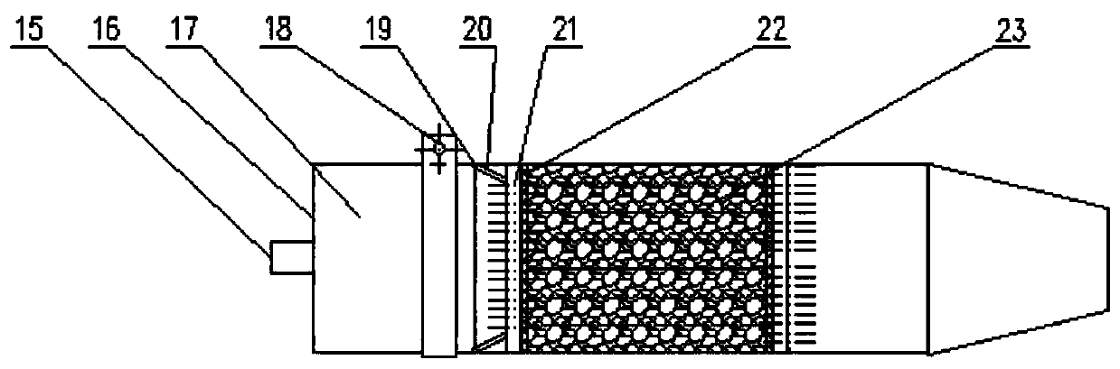 Tail gas dehydrogenation device for fuel cell automobile