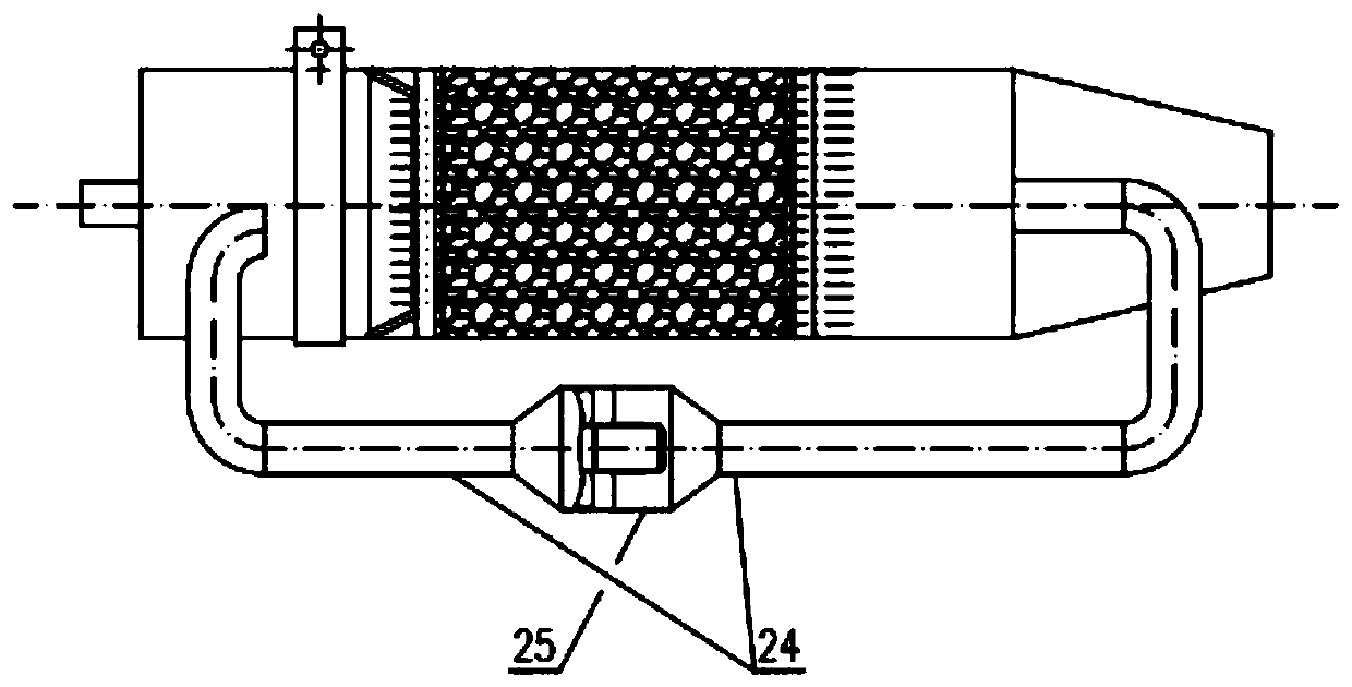 Tail gas dehydrogenation device for fuel cell automobile