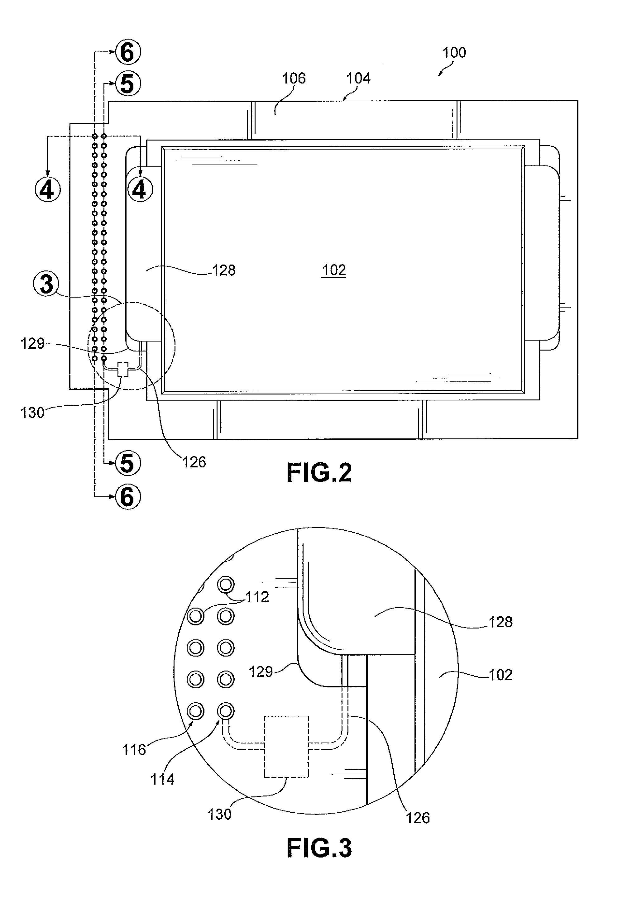 Integrated sense lead module frame