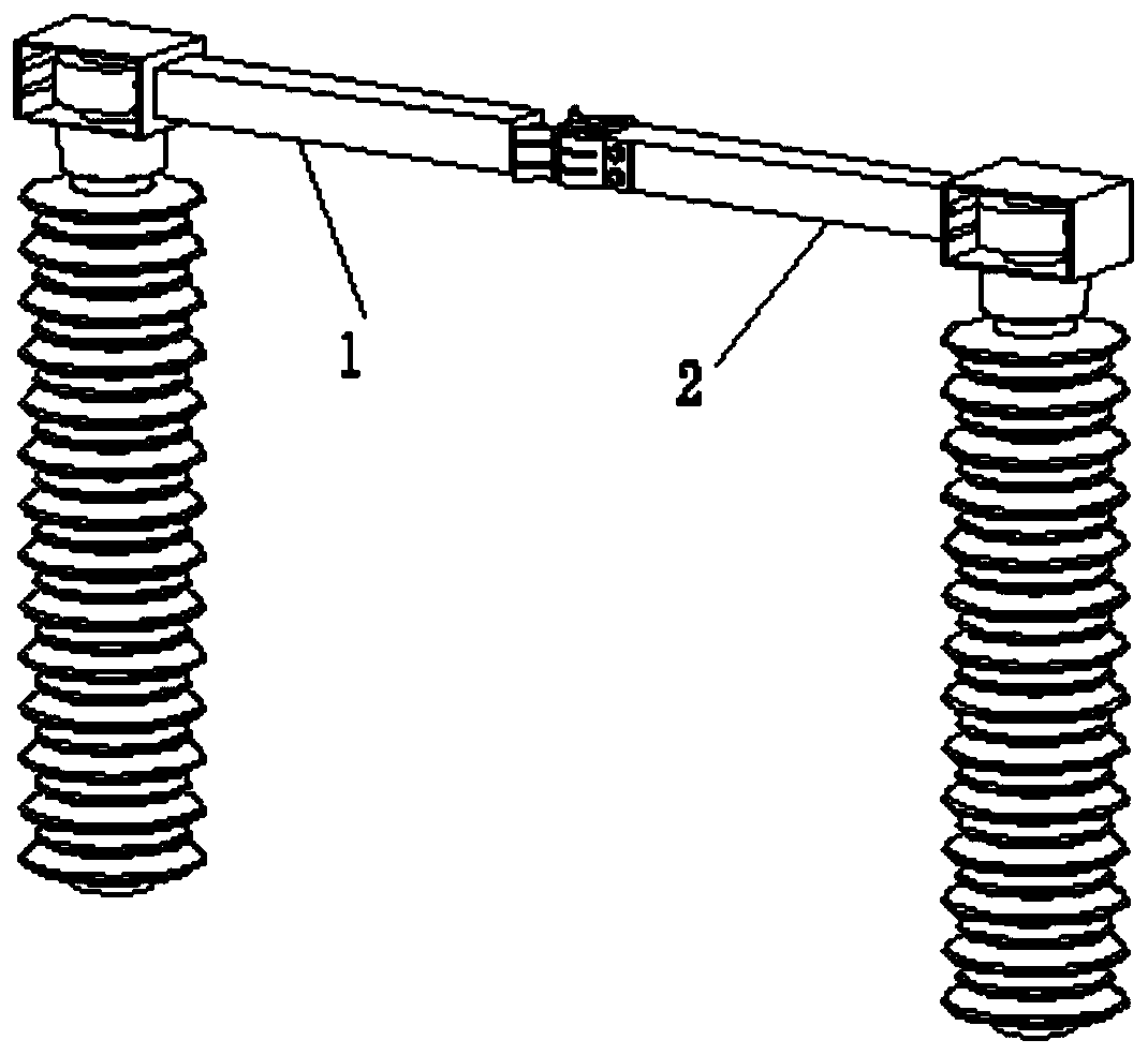 Real-time accurate detection method for state of split knife switch