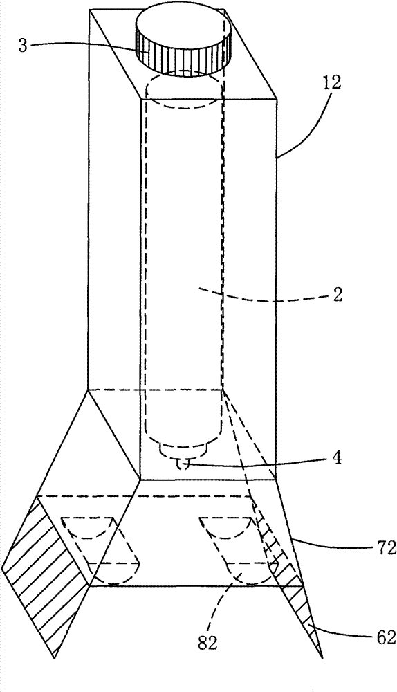 Transdermal irradiation device for guiding trachea intubation by using regressive light