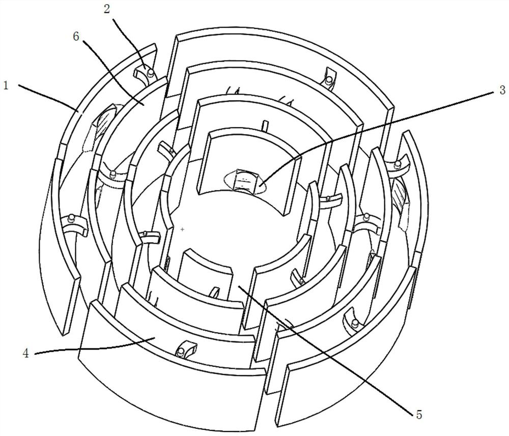 Large-area constructed wetland treatment system and treatment method