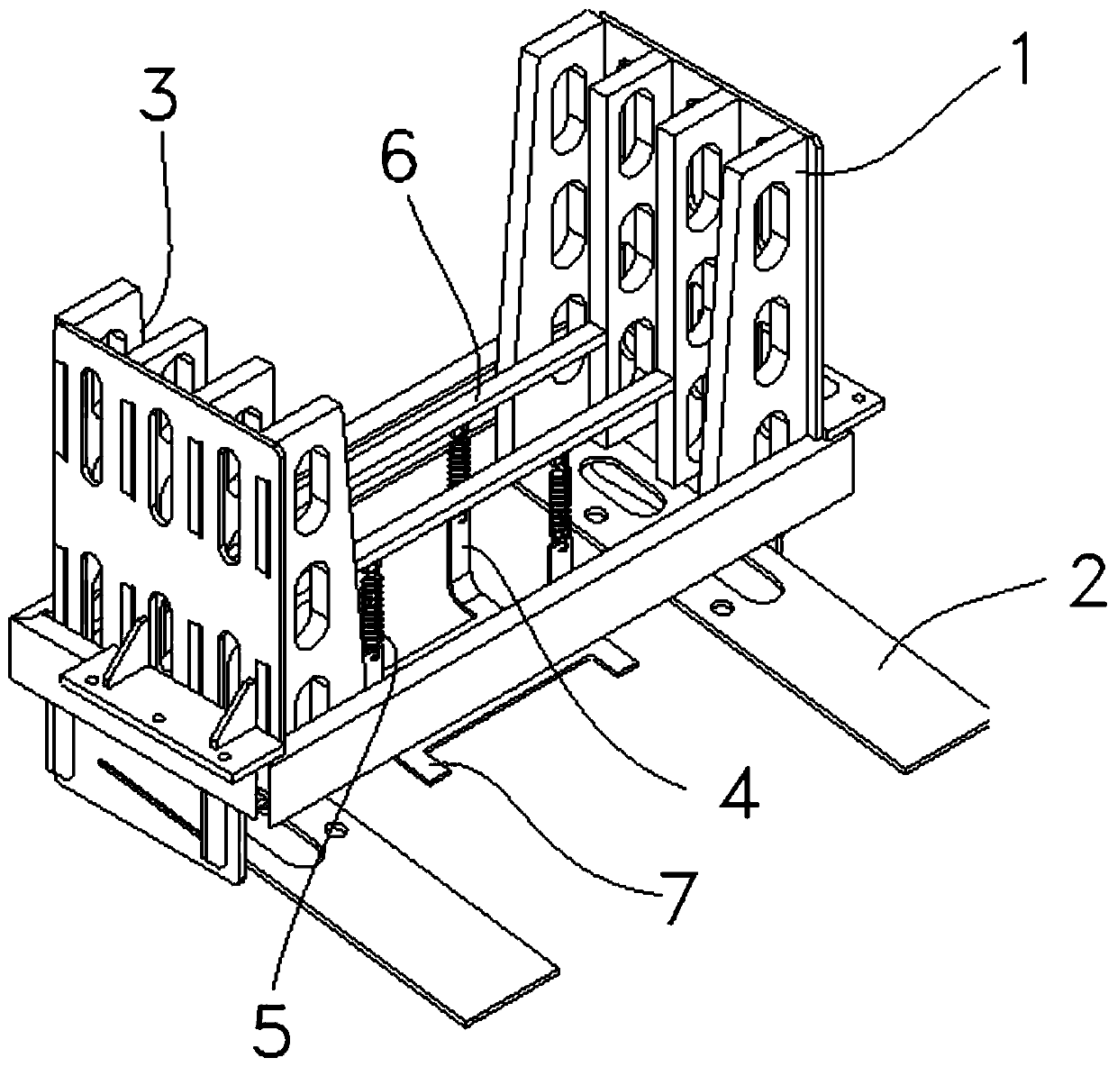 Drilling rod box with baffle and automatic drilling machine with the same