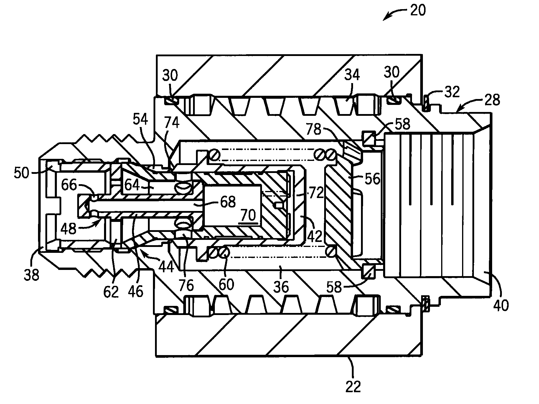 Valve with swirling coolant