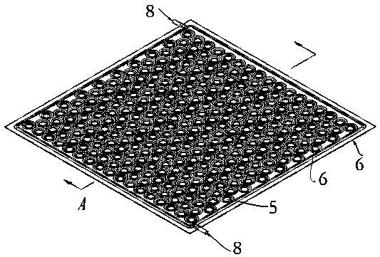 A heat exchanger of a mesh-type lung-shaped heat exchange plate