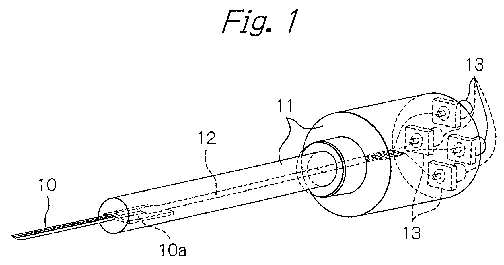 Magnetic sensor with needle-shaped detecting part