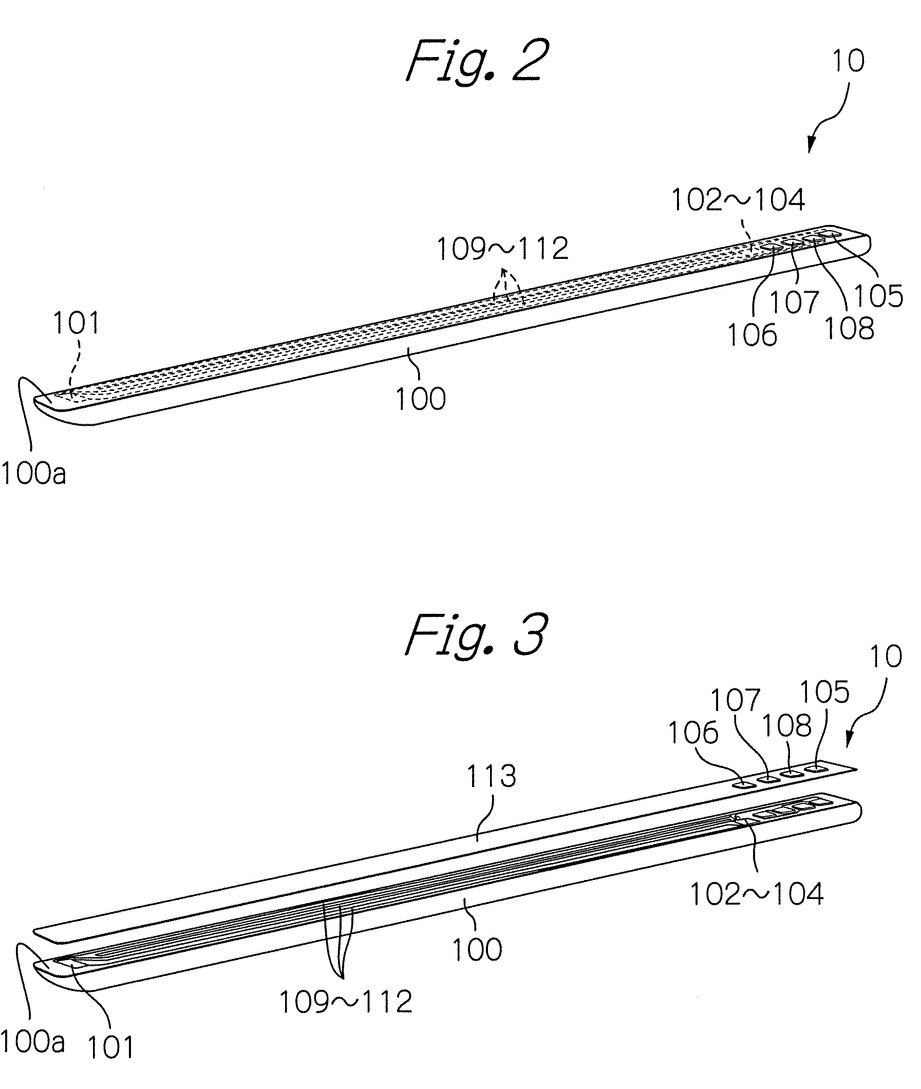 Magnetic sensor with needle-shaped detecting part