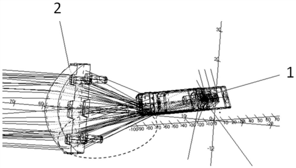 Low-beam primary optical element, vehicle lamp module, vehicle lamp and vehicle