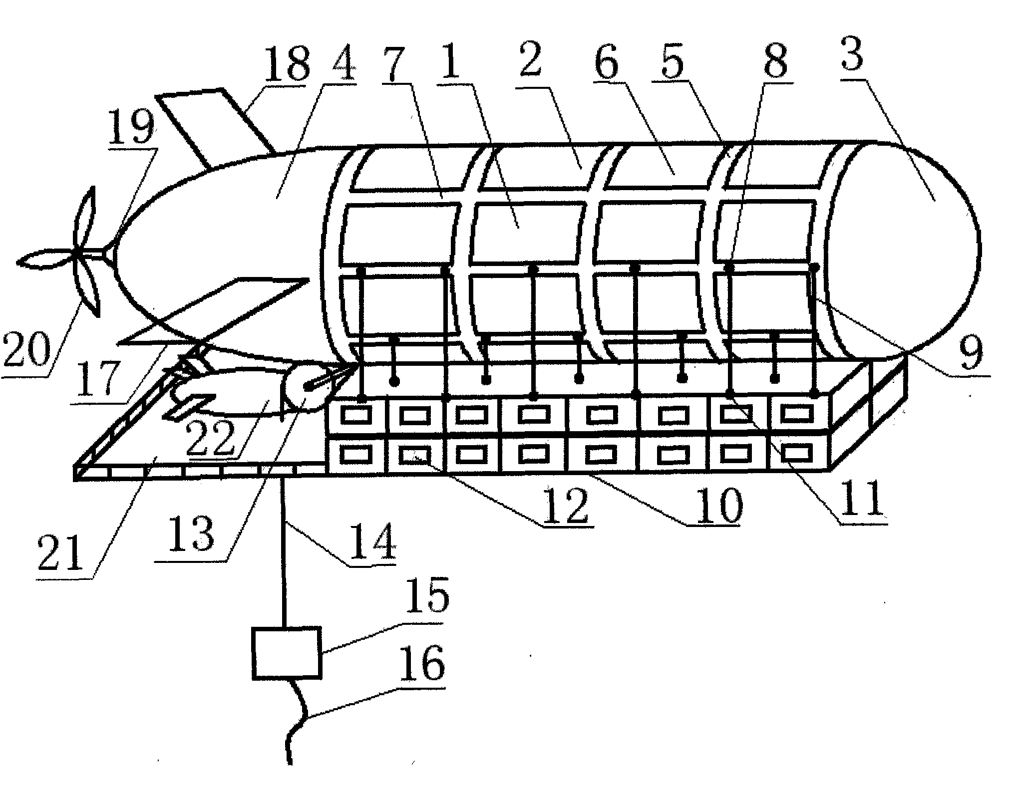 Large-scale aerostat with metal structure