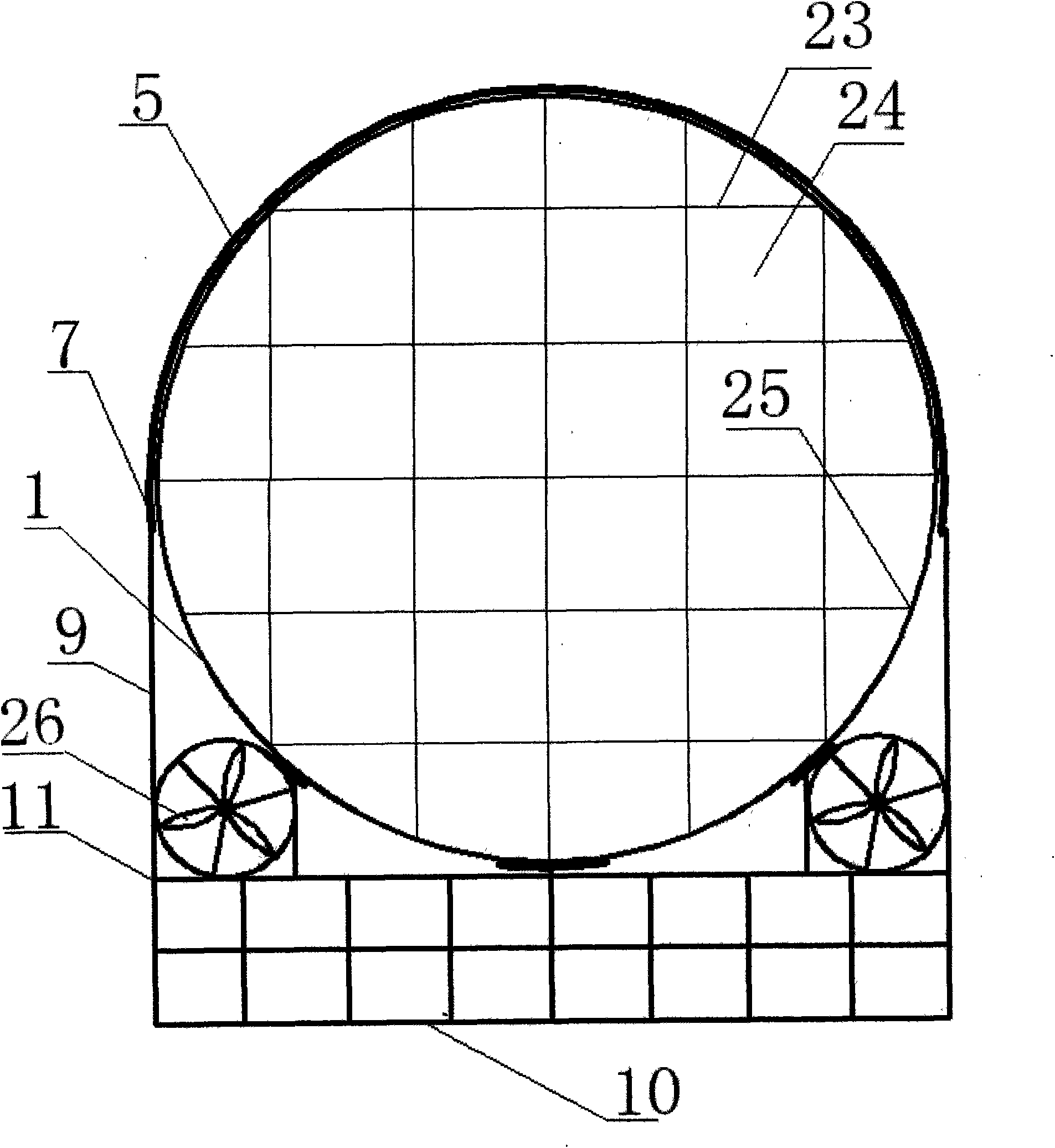 Large-scale aerostat with metal structure