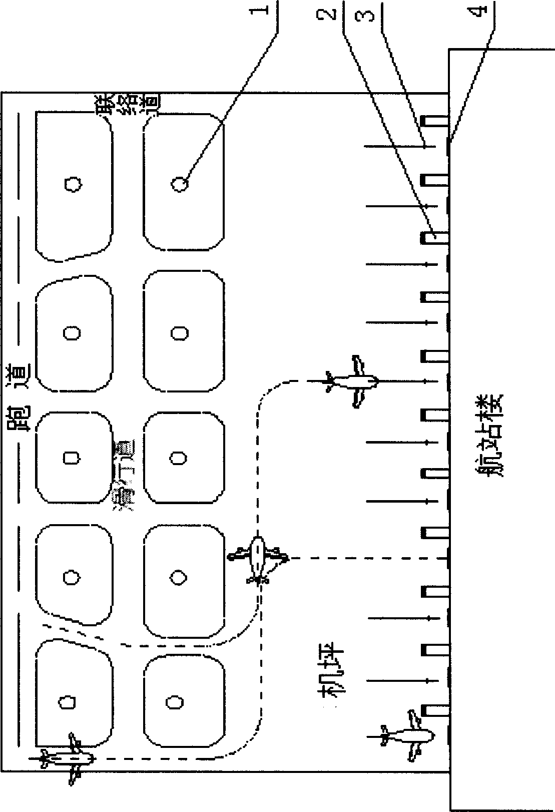 Airplane berth plane type automatic identification and indication system