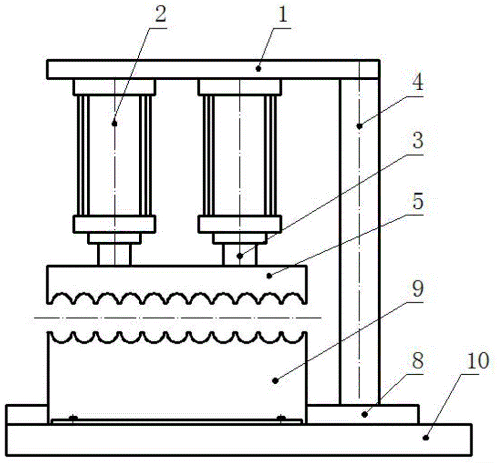 Multi-tube side-by-side crimping machine