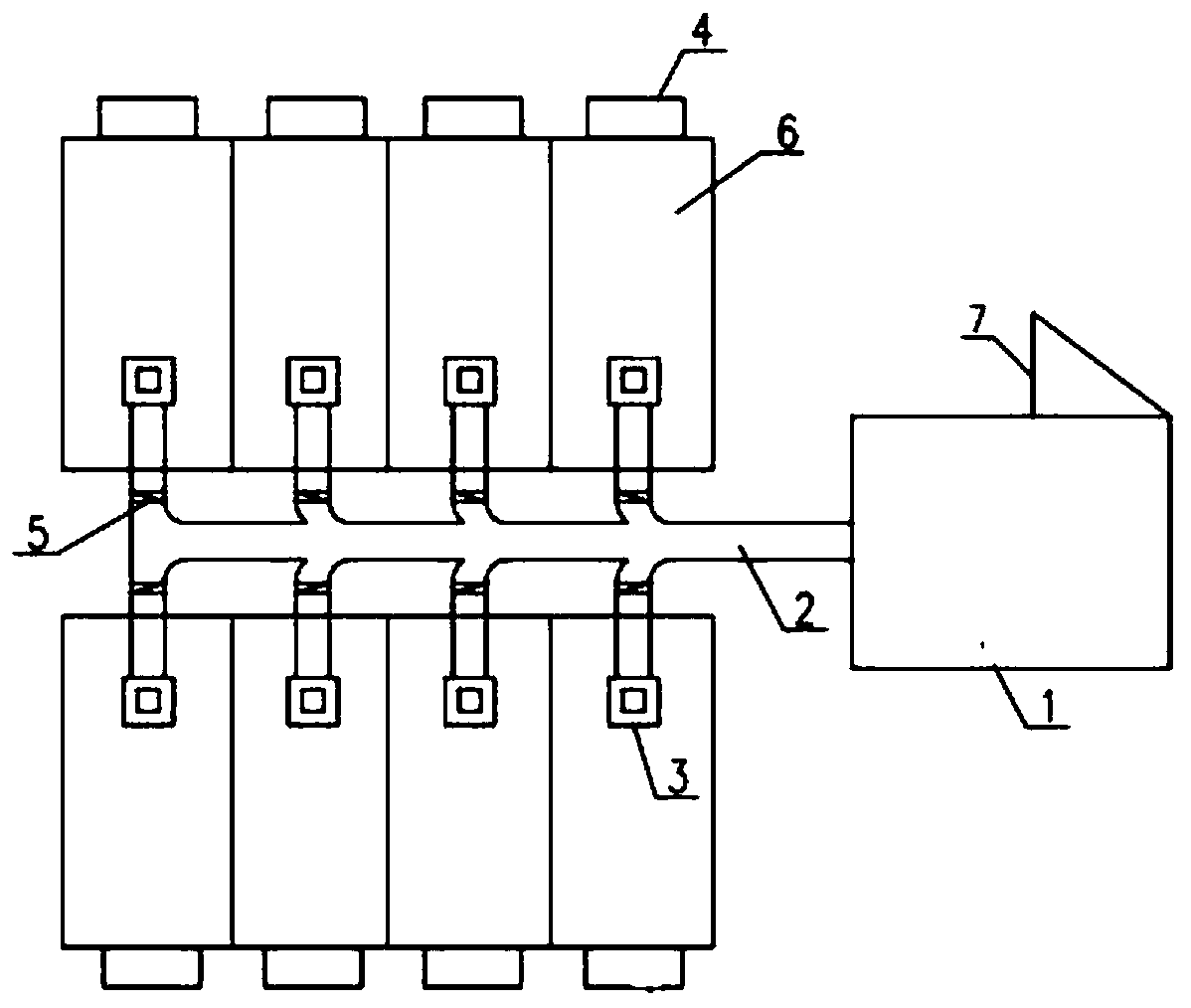 Evaporative cooling ventilating air conditioner system based on air diffuser and solar energy technology