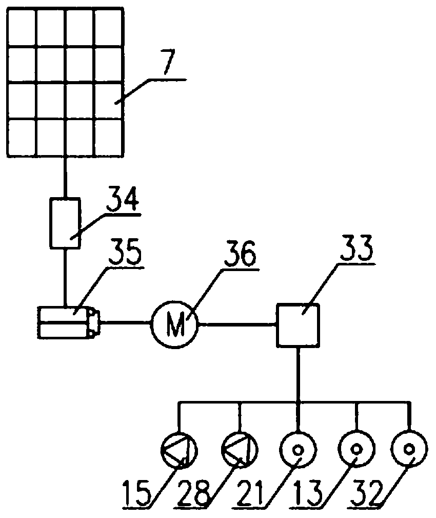 Evaporative cooling ventilating air conditioner system based on air diffuser and solar energy technology