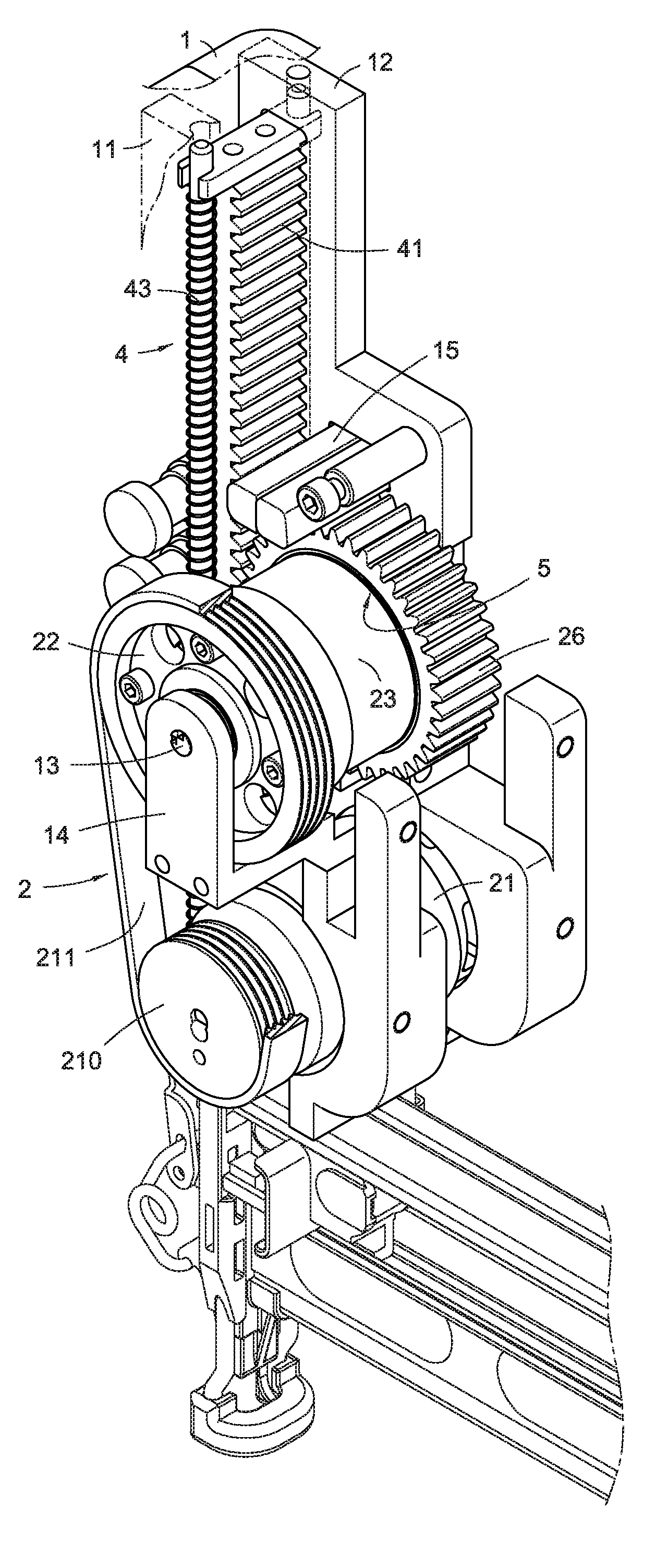 Transmission Mechanism for Electrical Nail Gun