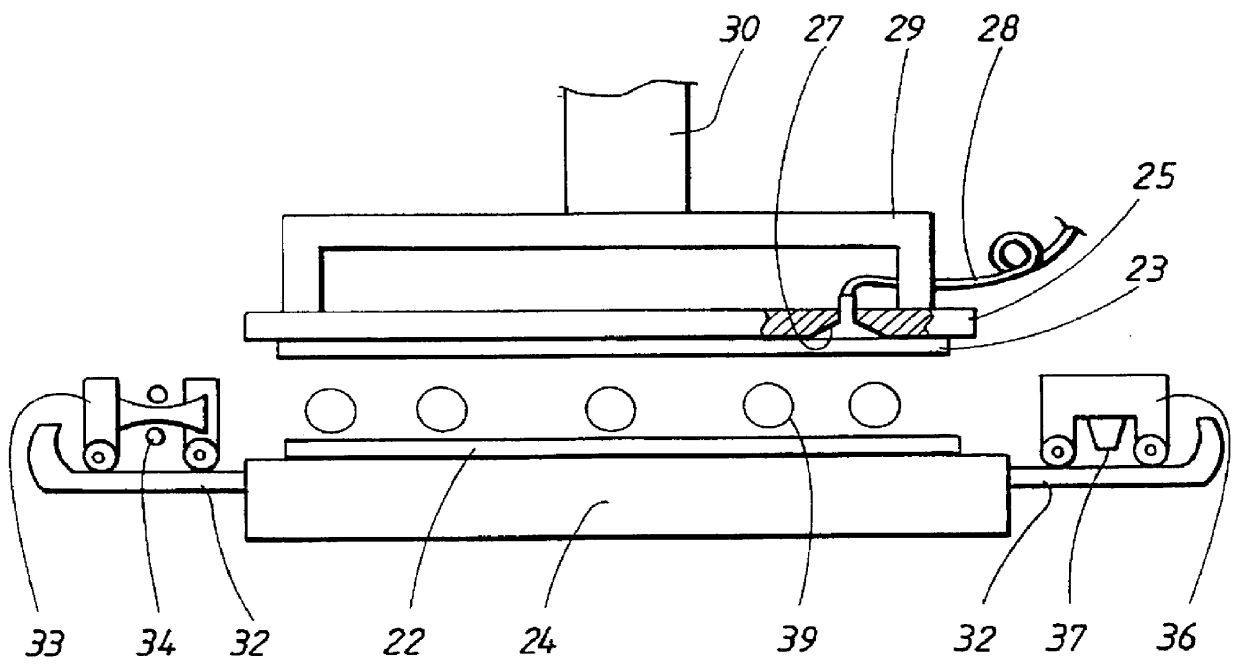 Method for gluing, device for carrying out the method and glue composition for use in the method