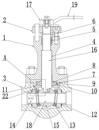 Top-mounted ultralow-temperature floating ball valve