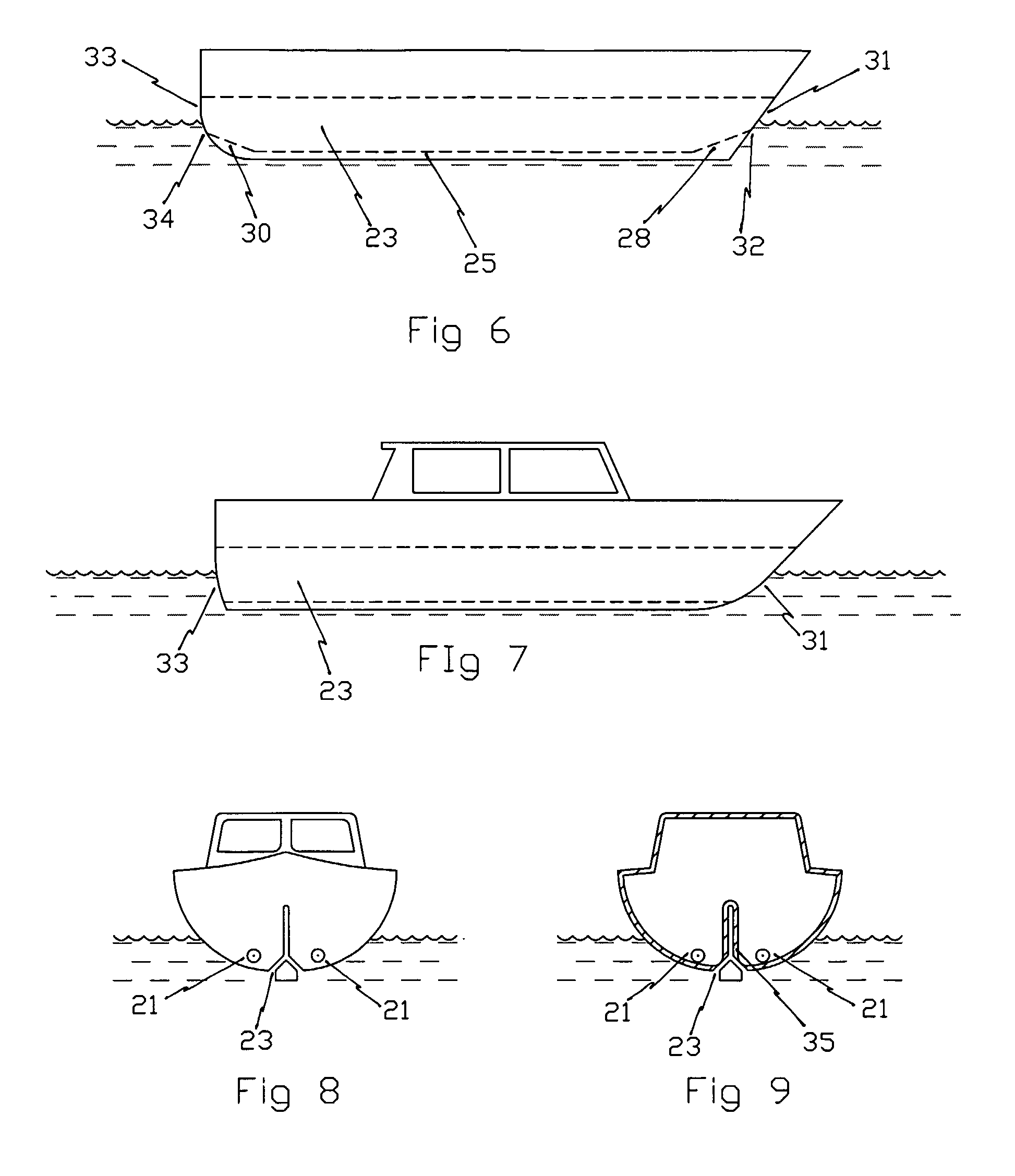 Slotted hulls for boats