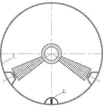 Spherical-crown type particle capturing apparatus and power transmission and transformation equipment