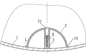 Spherical-crown type particle capturing apparatus and power transmission and transformation equipment