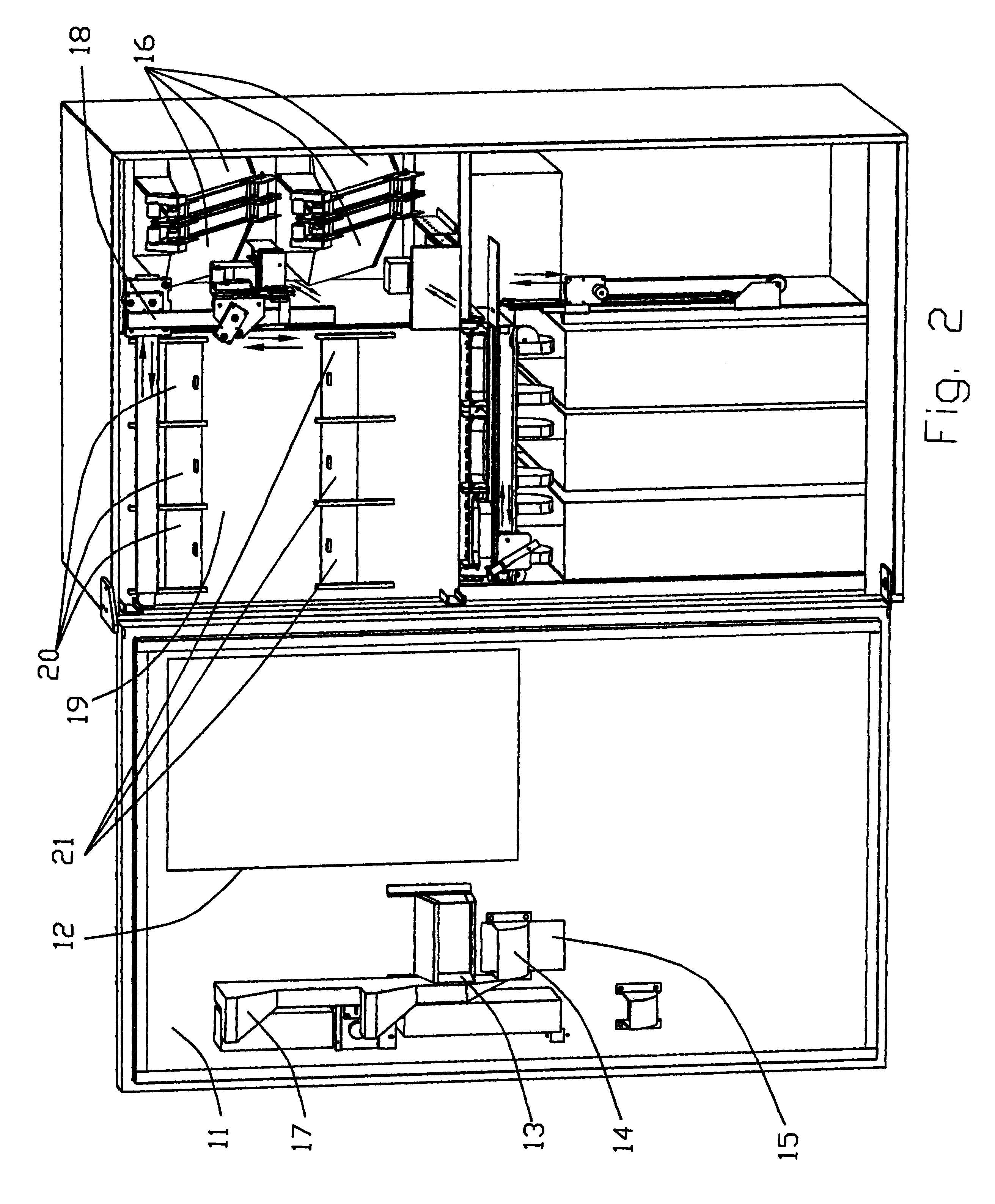 Method and apparatus for preparing and dispensing a combination of food products in a vending machine