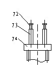 Upper sliding block pressing mechanism of powder forming machine