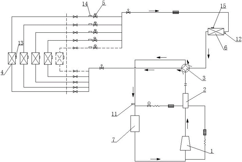 Method for controlling electronic expansion valves during multi-connected air conditioning unit heating