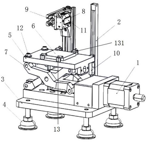 Calibration device for displacement sensor in ceramic tile flatness detection