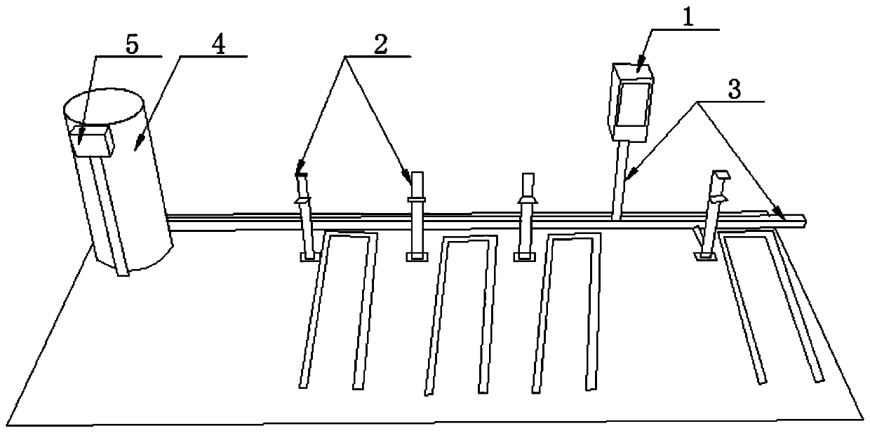 Electric vehicle charging pile with manual and automatic fire extinguishing system