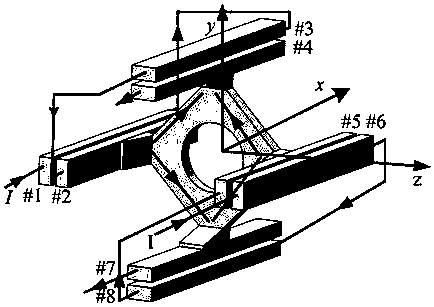 Four-pole armature