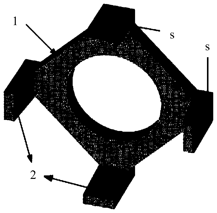 Four-pole armature