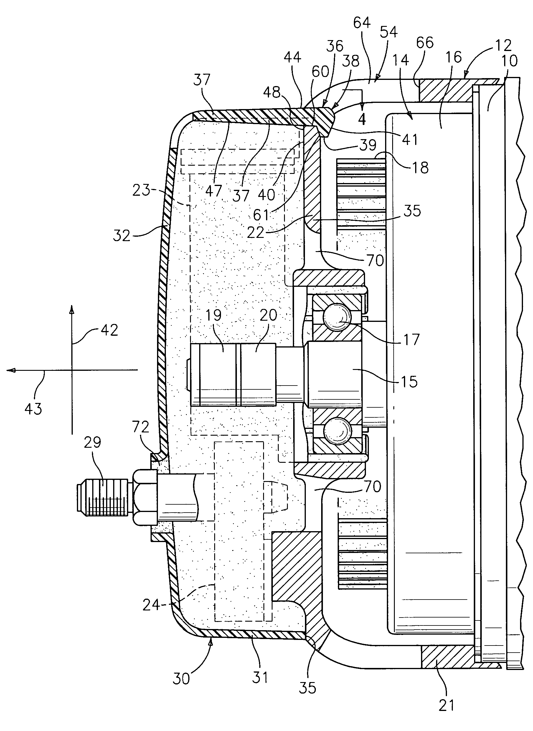 Method and apparatus for attachment of a cover for a dynamoelectric machine