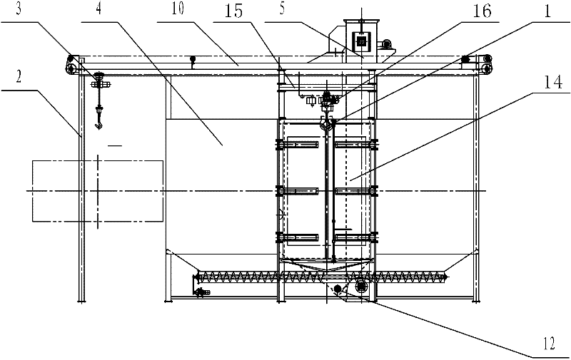 Multifunctional hook type shot blasting machine