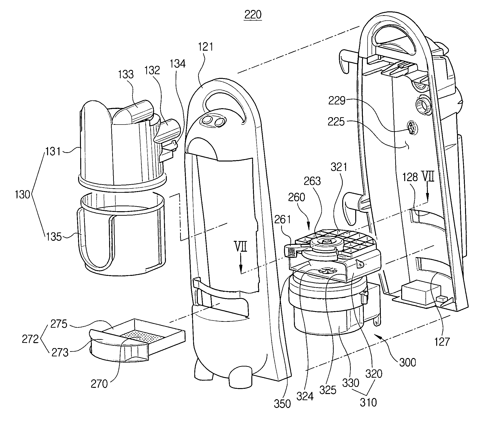 Motor assembly and vacuum cleaner having the same