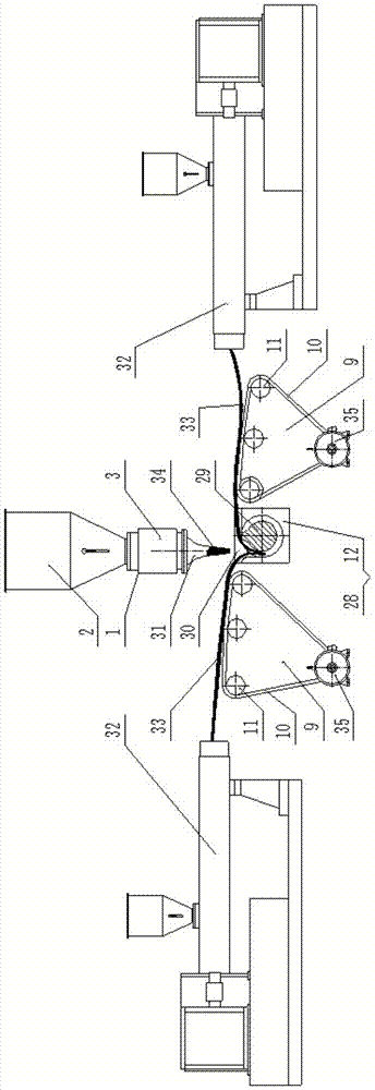 A continuous rubber mixing device