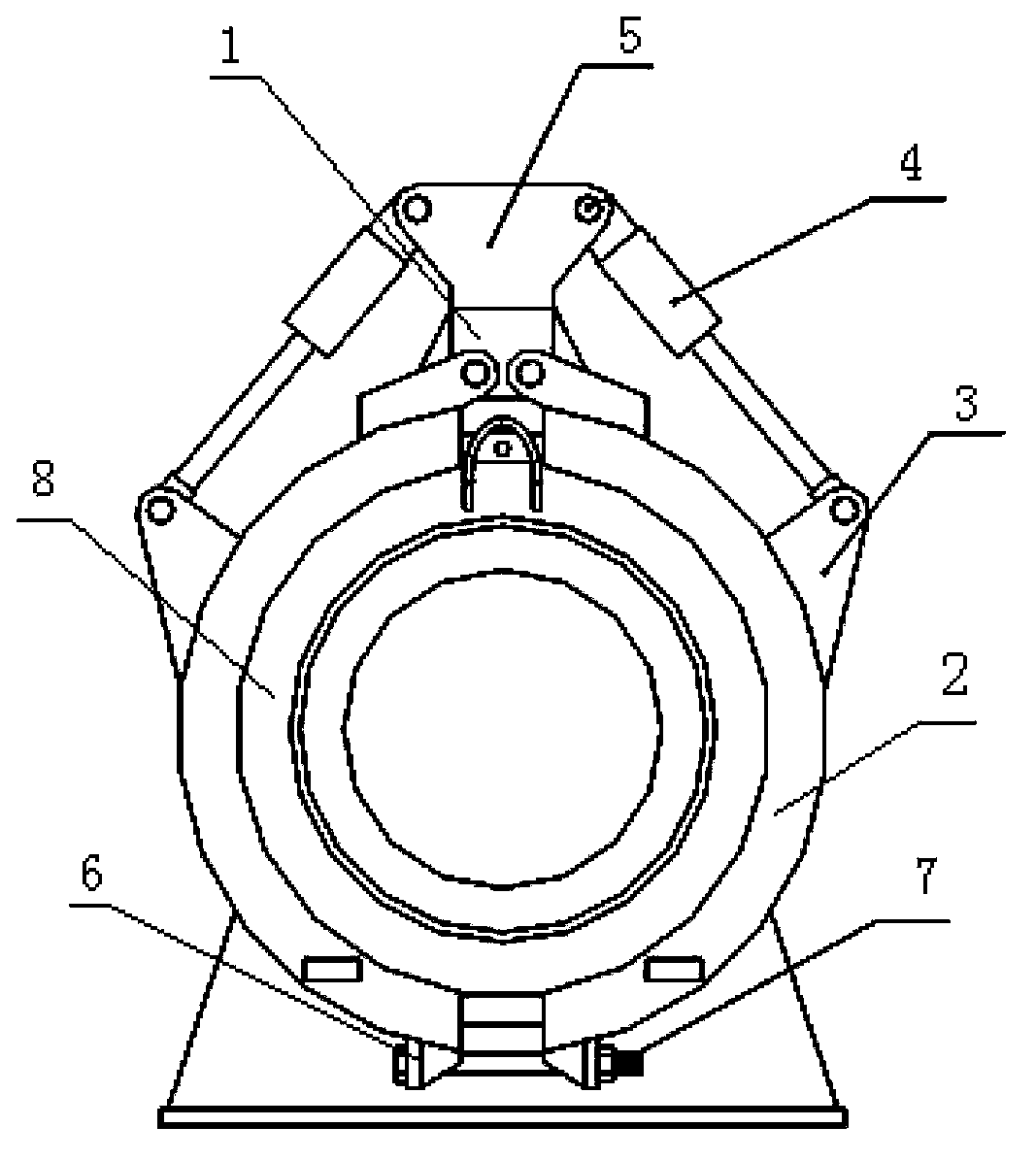 Automatic locking device of head of coal rod machine