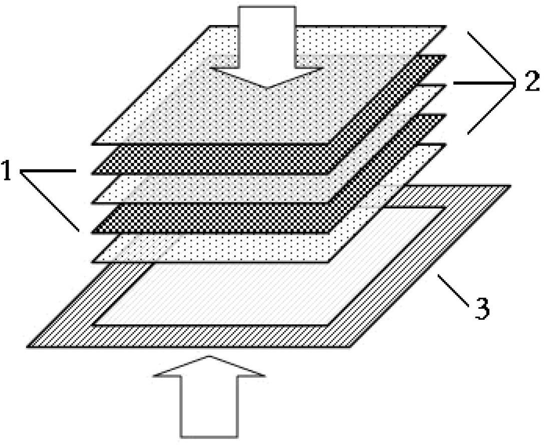 Forming method for preparing environment friendly composite material by jean fabrics