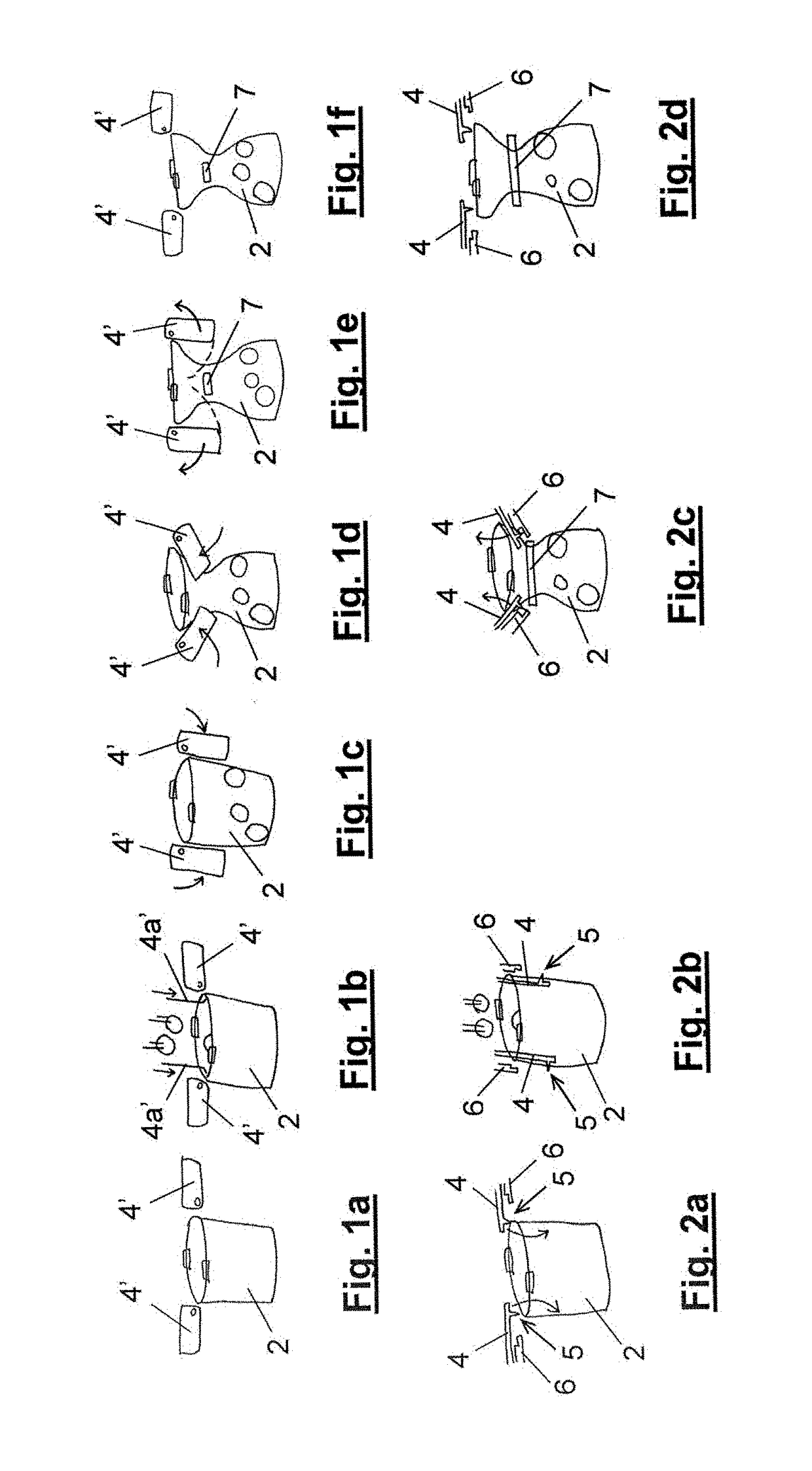 Device and method for assisting in the filling and closing operation of a package and station for filling and closing a package in a packaging machine which comprises said device