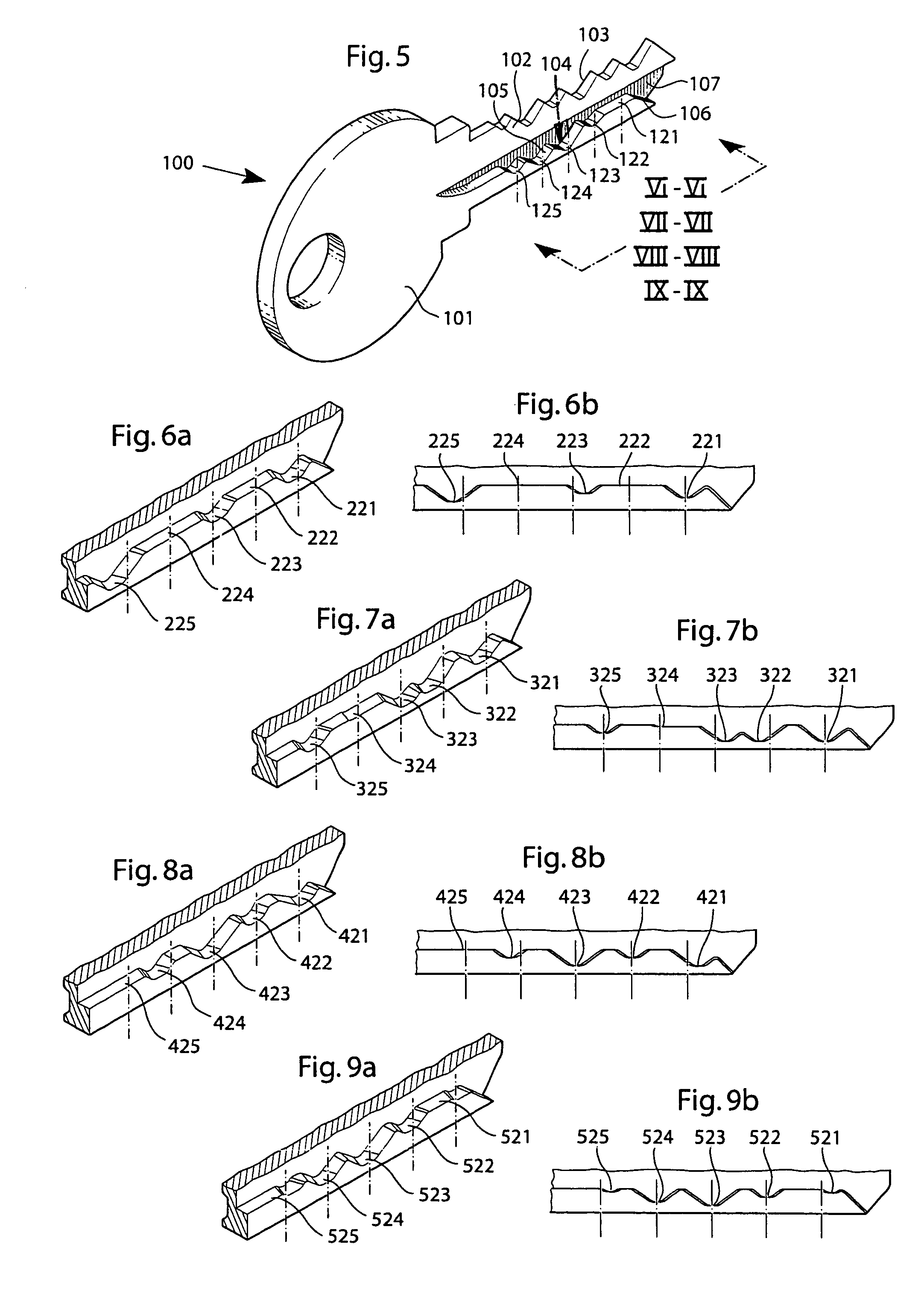 Lock and key system with extra code combinations